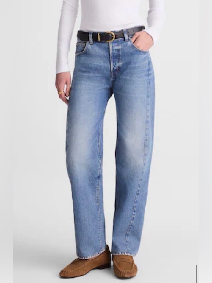 Madewell Pieced Barrel-Leg Jeans Size 33
